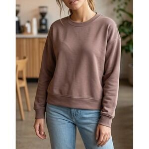 Scoop Women's Scubaknit Cropped Sweatshirt With Drop Sleeves Size XS(0-2)